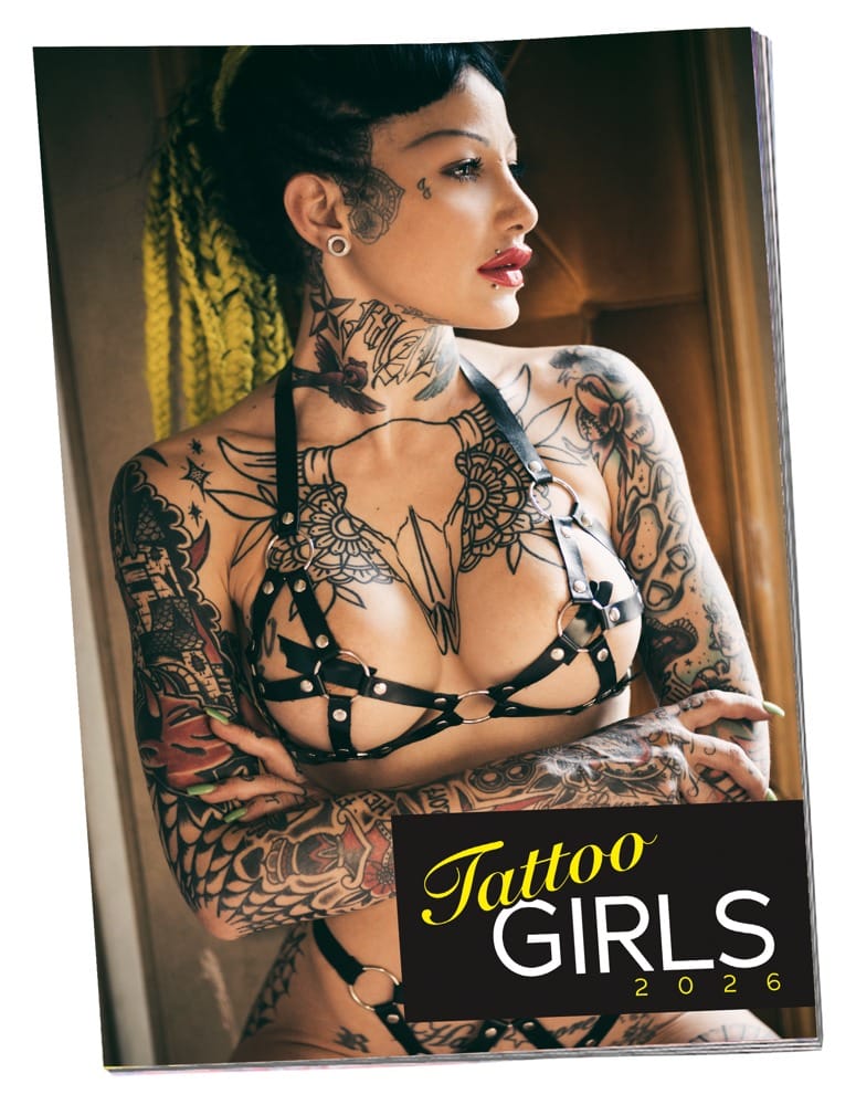 Pin-up Calendar Tattoo Girls 2026 – Pack of 10