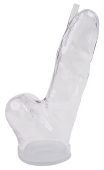 SP008 Realistic Penis Cylinder L crystal clear - Afbeelding 3