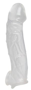Penis Sleeve with extension and ball ring - Afbeelding 3
