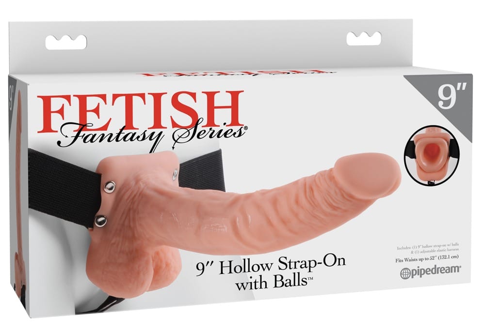 9″ Hollow Strap-on with Balls