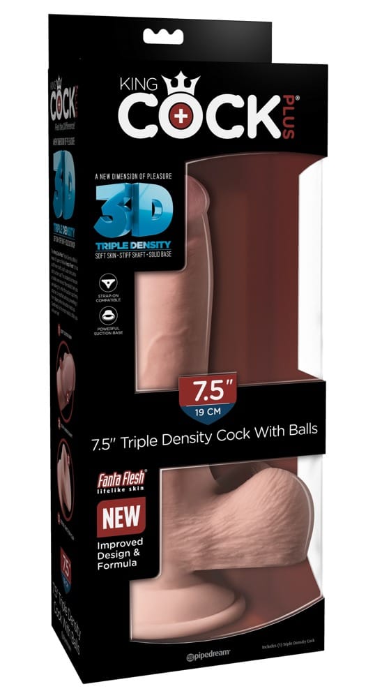 7.5″ Triple Density Cock with balls