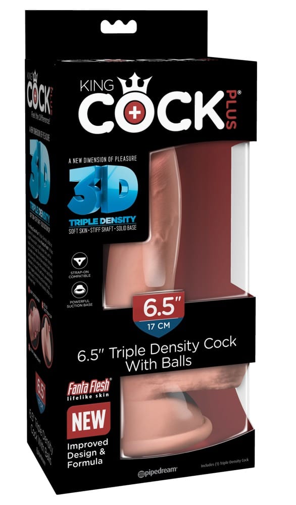 6.5″ Triple Density Cock with Balls