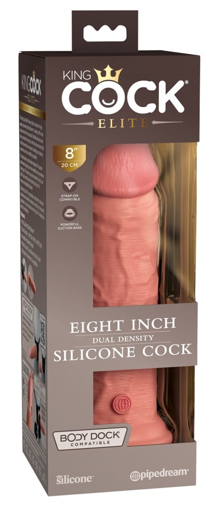 8″ Dual Density Silicone Cock