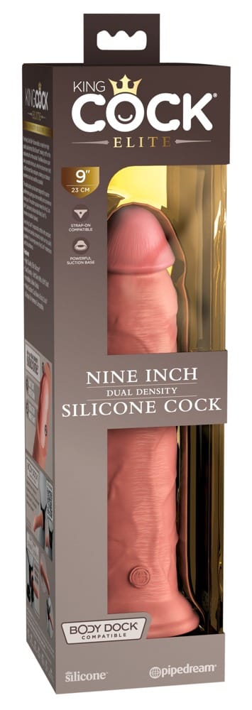 9″ Dual Density Silicone Cock