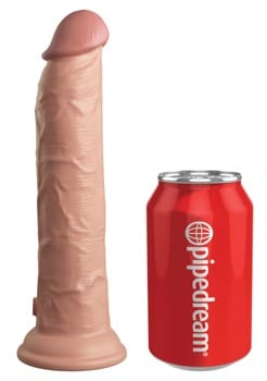 9" Vibrating + Dual Density Silicone Cock with Remote - Afbeelding 3