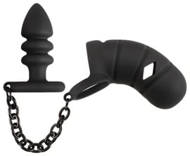 Cock cage with butt plug - Afbeelding 3