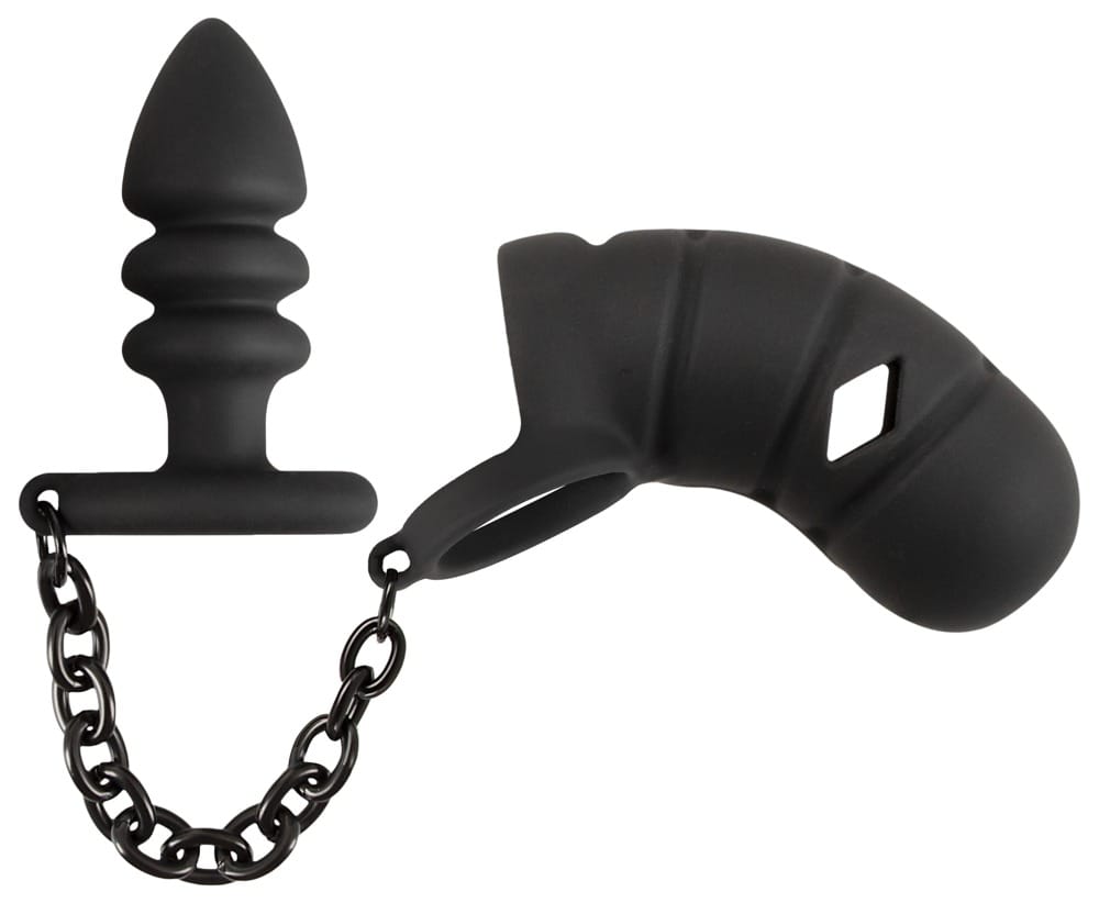 Cock cage with butt plug - Afbeelding 4