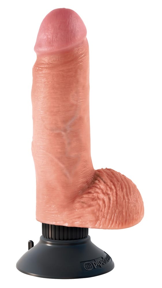 7" Vibrating Cock with Balls - Afbeelding 4
