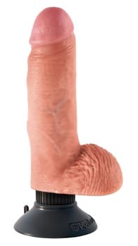 7" Vibrating Cock with Balls - Afbeelding 3