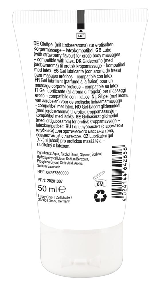 Erotic Massage Gel Strawberry - Afbeelding 4
