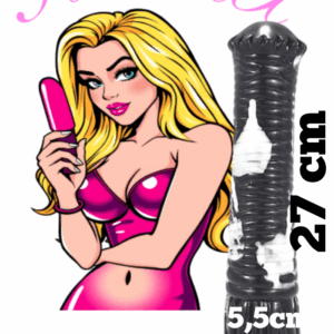 Paarden Dildo Srepnia (zwart/wit)