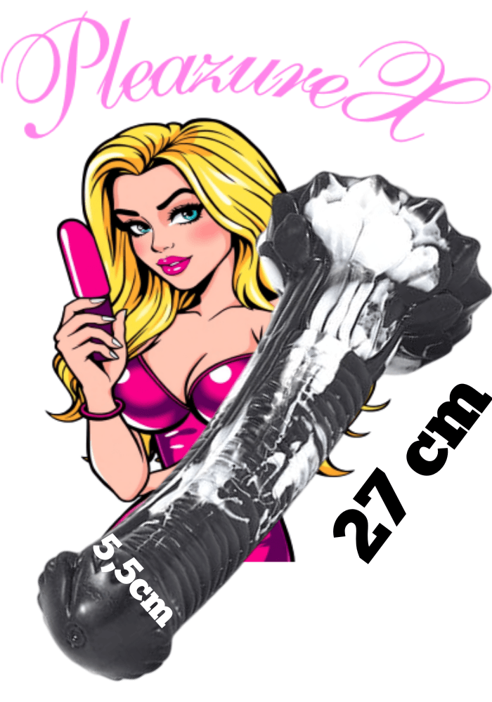 Paarden Dildo Srepnia (zwart/wit) - Afbeelding 3