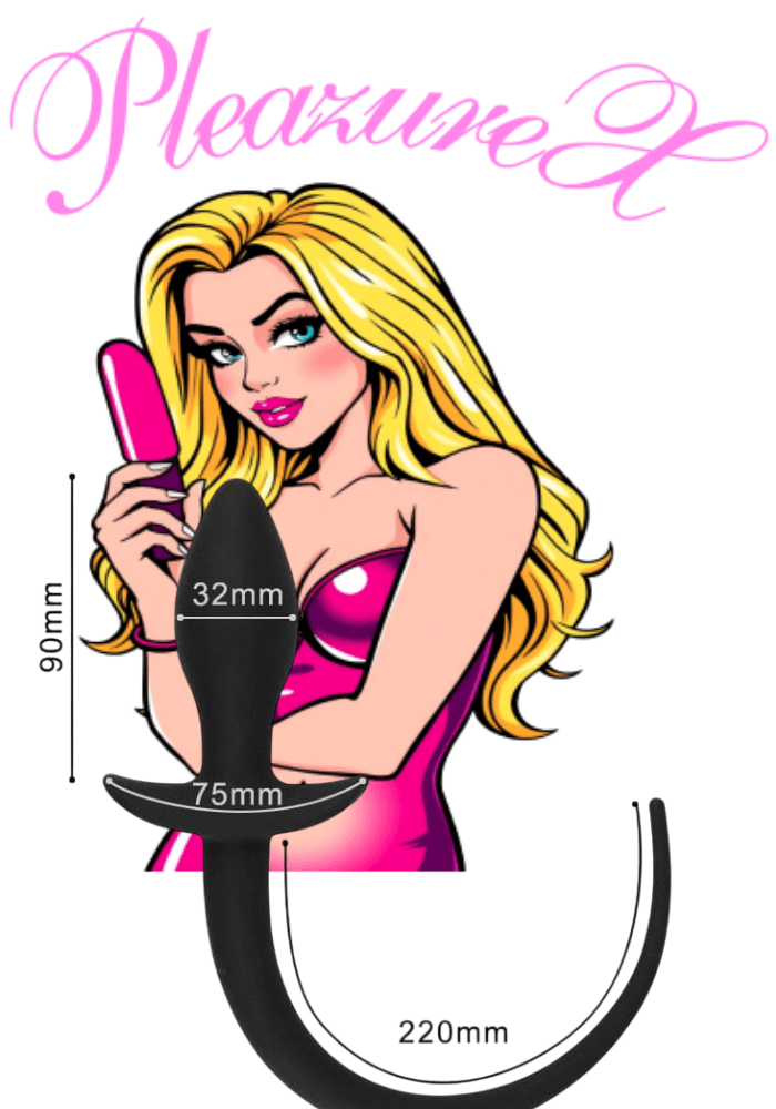 Anale hondenstaart butt plug - Afbeelding 3