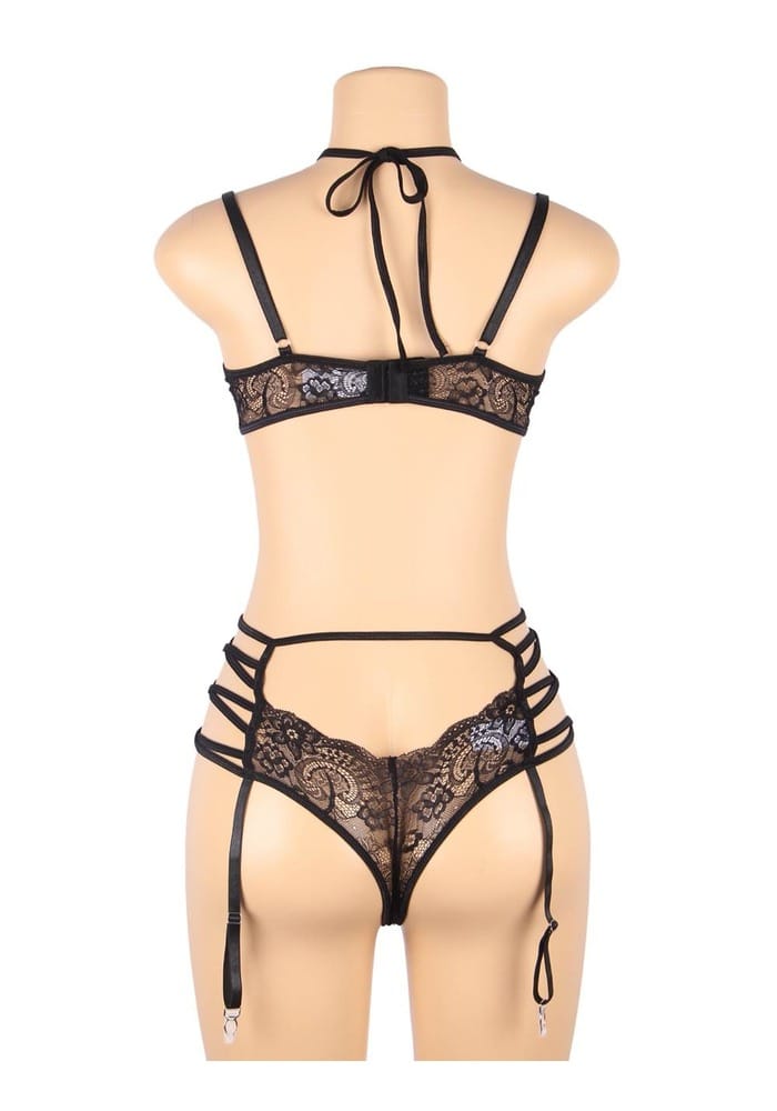 PleazureX uitgesneden lingerie set met kant - Afbeelding 6
