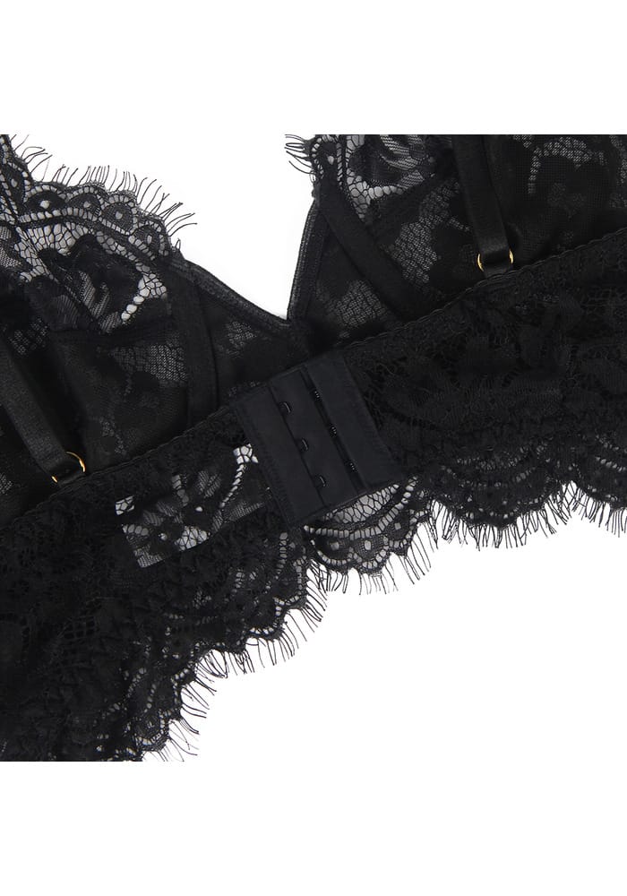 PleazureX kanten lingerie set met kousenband - Afbeelding 6