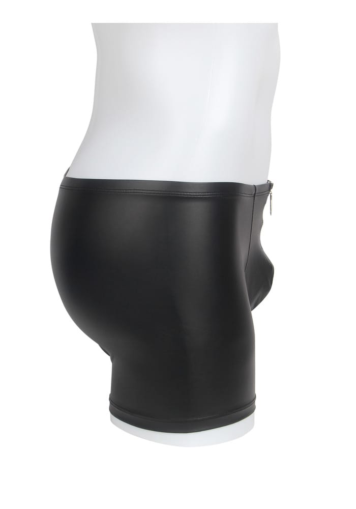 PleazureX leren boxer met rits kruis - Afbeelding 4