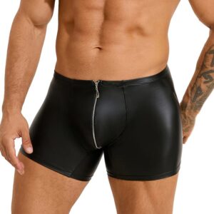 PleazureX leren boxer met rits kruis