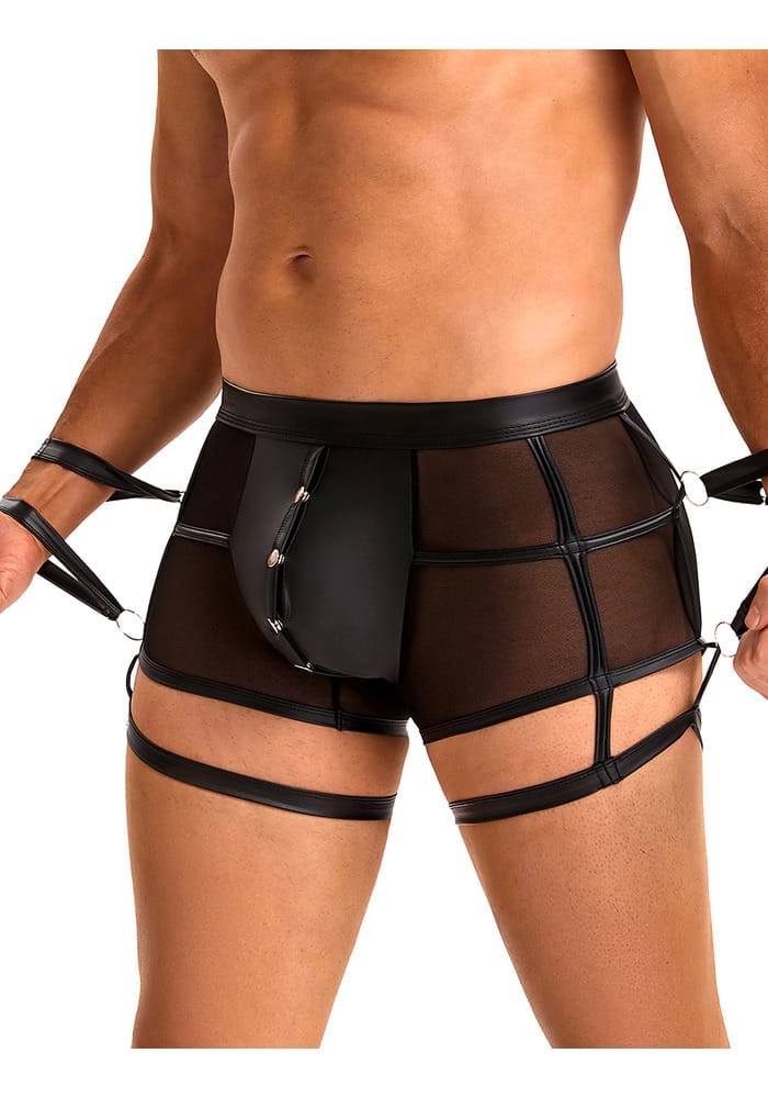 PleazureX leren boxer met boeien - Afbeelding 3