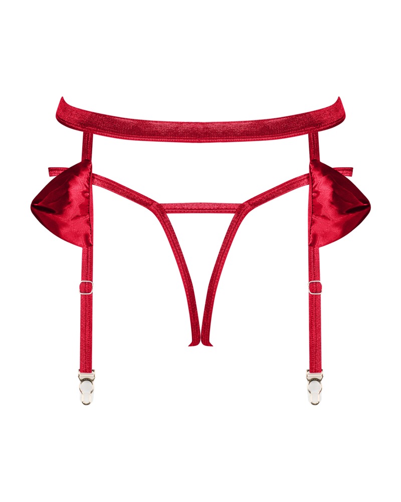 Rubinesa garter belt & crotchles thong - Afbeelding 4