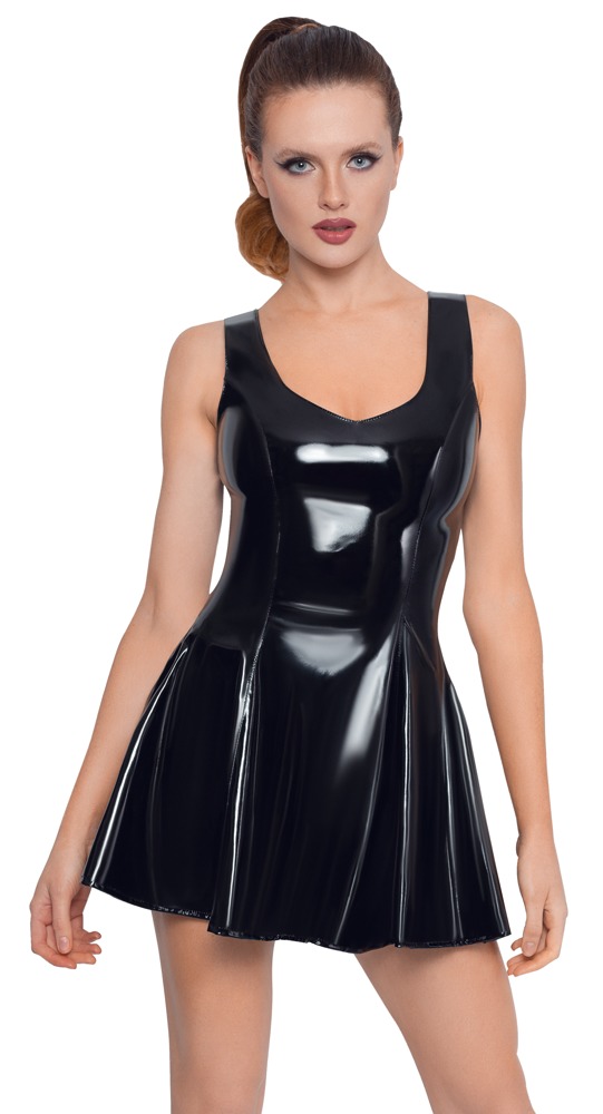 Vinyl Dress – XS, schwarz