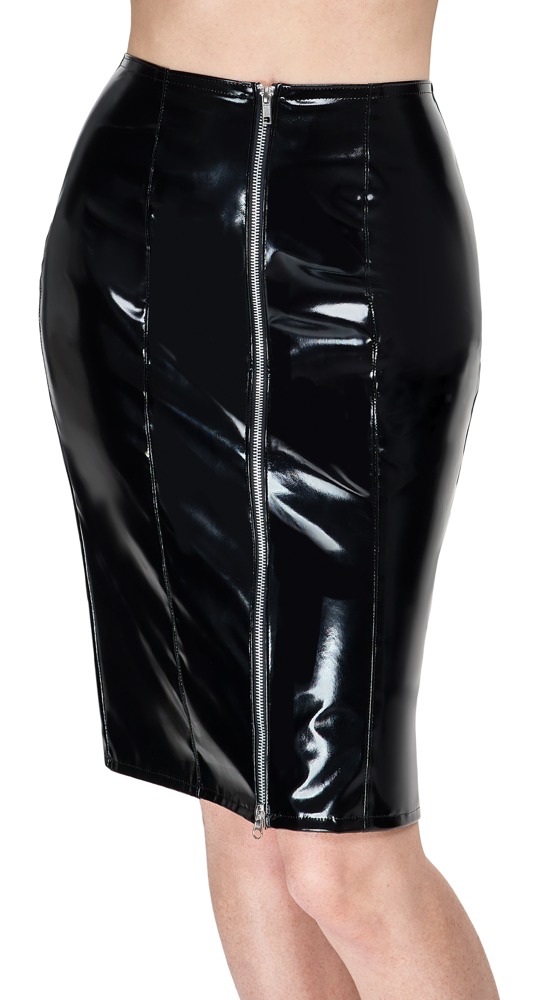 Vinyl Skirt – S, schwarz