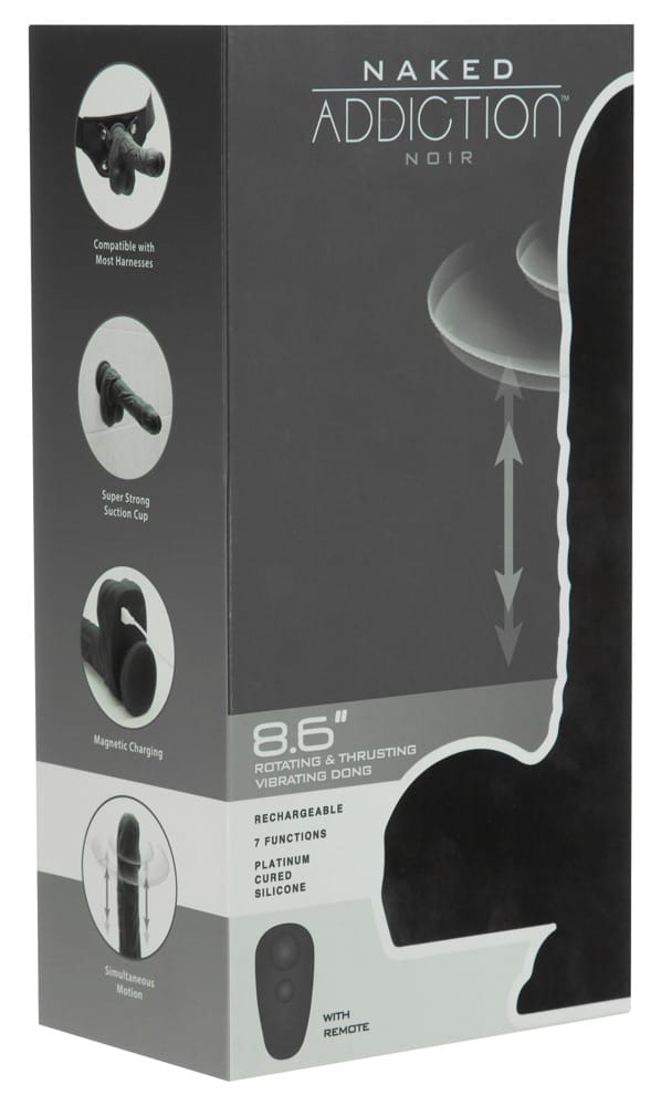 8,6″ Rotating & Thrusting Vibrating Dong