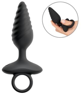 Flexible Butt Plug Twisted Design with Vibrations - Afbeelding 3