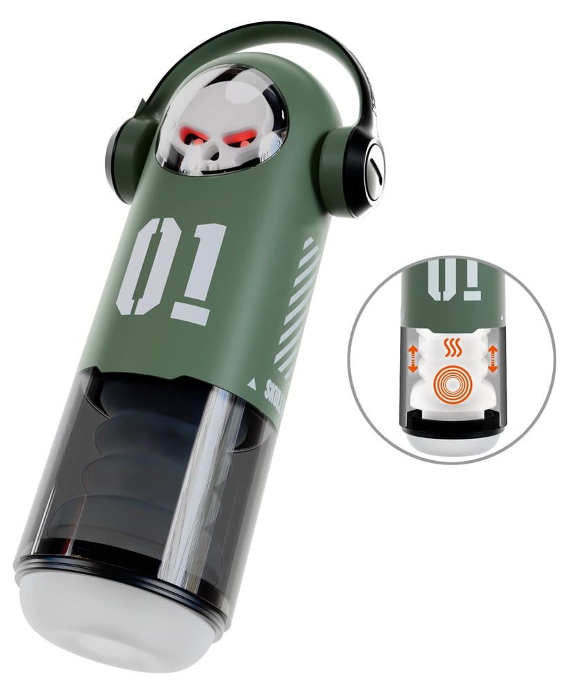 SKULL Masturbator with 3 Functions - Afbeelding 4