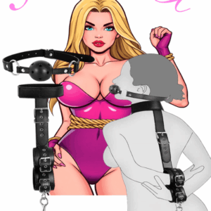 BDSM Anale haak geboeid plus gag ball