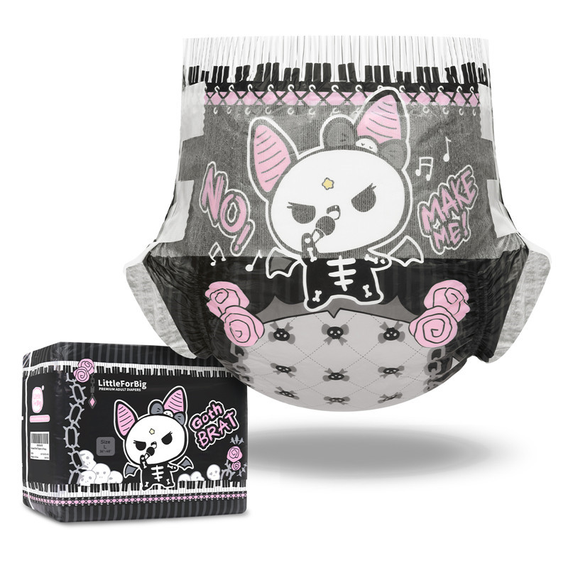 Goth BRAT Ultra Absorbent Diapers 10 Pack Maat : XL