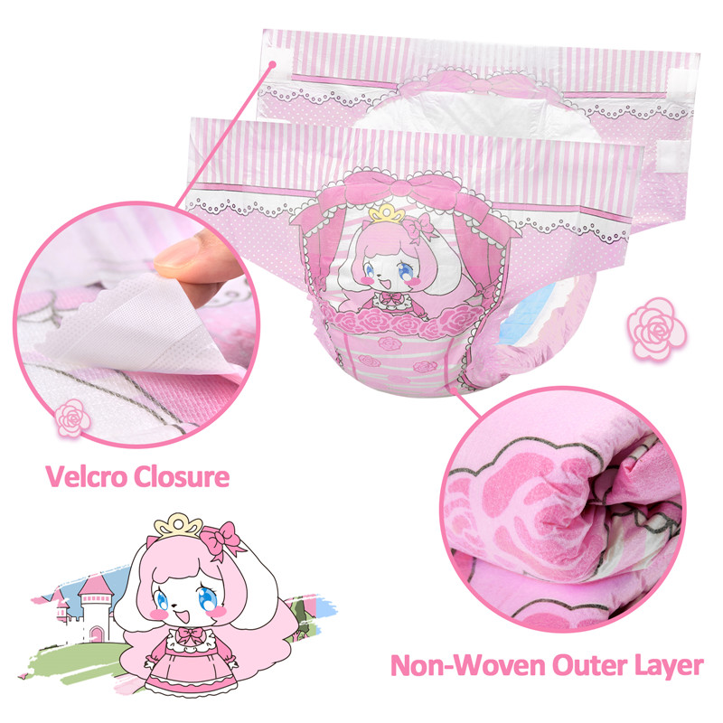 Little Beauty Cloth Back Diapers 10 Pack Maat : L