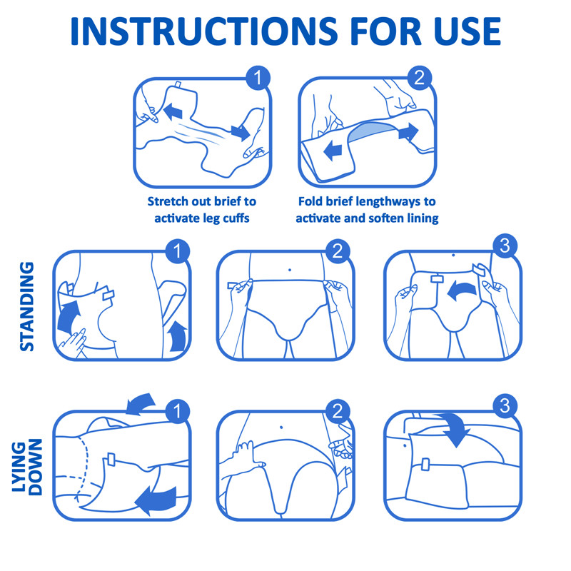 Little Blue Baby Fur Cloth Back Diapers 10 Pieces Pack maat M