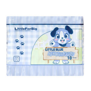 Little Blue Baby Fur Cloth Back Diapers 10 Pieces Pack maat M