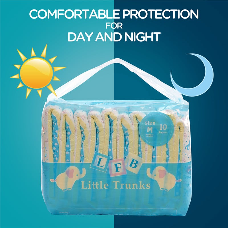 Little Trunks Printed Adult Brief Diapers Maat L