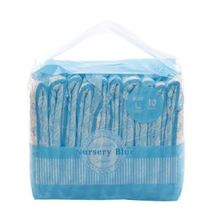 Nursery Blue Printed Adult Brief Diapers M
